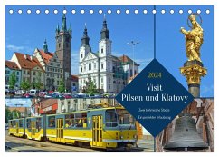 Visit Pilsen & Klatovy - Zwei böhmische Städte - Ein perfekter Urlaubstag (Tischkalender 2024 DIN A5 quer), CALVENDO Monatskalender