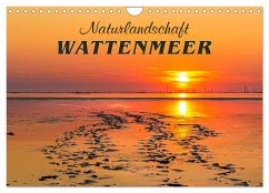 Naturlandschaft WATTENMEER (Wandkalender 2024 DIN A4 quer), CALVENDO Monatskalender - Dreegmeyer, Andrea