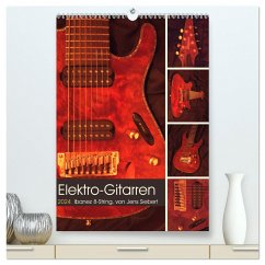 Elektro-Gitarren (hochwertiger Premium Wandkalender 2024 DIN A2 hoch), Kunstdruck in Hochglanz