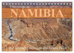 Unterwegs in Namibia- vom Fishriver zu den Epupa Falls (Tischkalender 2024 DIN A5 quer), CALVENDO Monatskalender - Werner Altner, Dr.