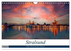 Stralsund, Eine Perle an der Ostsee (Wandkalender 2024 DIN A4 quer), CALVENDO Monatskalender