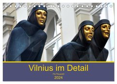 Vilnius im Detail (Tischkalender 2024 DIN A5 quer), CALVENDO Monatskalender