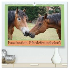Faszination Pferdefreundschaft (hochwertiger Premium Wandkalender 2024 DIN A2 quer), Kunstdruck in Hochglanz