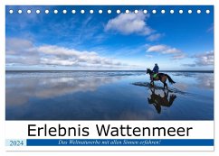 Erlebnis Wattenmeer (Tischkalender 2024 DIN A5 quer), CALVENDO Monatskalender