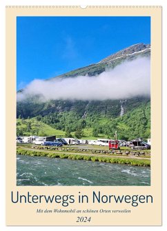 Unterwegs in Norwegen - Mit dem Wohnmobil an schönen Orten verweilen (Wandkalender 2024 DIN A2 hoch), CALVENDO Monatskalender - Bussenius, Beate