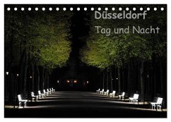 Düsseldorf Tag und Nacht (Tischkalender 2024 DIN A5 quer), CALVENDO Monatskalender