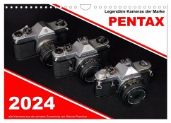 Legendäre Kameras der Marke Pentax (Wandkalender 2024 DIN A4 quer), CALVENDO Monatskalender