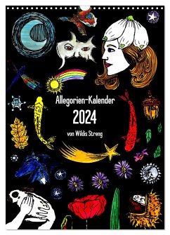 Allegorien-Kalender (Wandkalender 2024 DIN A3 hoch), CALVENDO Monatskalender