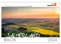 Das Sauerland bei Brilon aus der Vogelperspektive (Wandkalender 2024 DIN A3 quer), CALVENDO Monatskalender