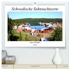 Schwedische Sehnsuchtsorte (hochwertiger Premium Wandkalender 2024 DIN A2 quer), Kunstdruck in Hochglanz