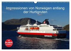 Impressionen von Norwegen entlang der Hurtigruten (Wandkalender 2024 DIN A3 quer), CALVENDO Monatskalender - Kattobello