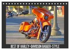 BEST OF HARLEY-DAVIDSON BAGGER-STYLE (Tischkalender 2024 DIN A5 quer), CALVENDO Monatskalender