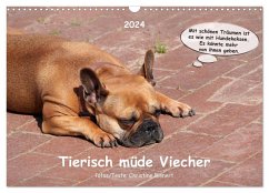 Tierisch müde Viecher (Wandkalender 2024 DIN A3 quer), CALVENDO Monatskalender