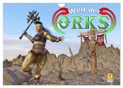 Welt der Orks (Wandkalender 2024 DIN A4 quer), CALVENDO Monatskalender - Schröder, Karsten