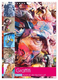 Graffiti Kunst an der frischen Luft (Wandkalender 2024 DIN A4 hoch), CALVENDO Monatskalender