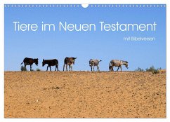Tiere im Neuen Testament mit Bibelversen (Wandkalender 2024 DIN A3 quer), CALVENDO Monatskalender