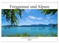 Forggensee und Alpsee - Urlaubsparadies Bayerisches Allgäu (Wandkalender 2024 DIN A4 quer), CALVENDO Monatskalender