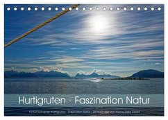 Hurtigruten - Faszination Natur (Tischkalender 2024 DIN A5 quer), CALVENDO Monatskalender - Eisold, Hanns-Peter