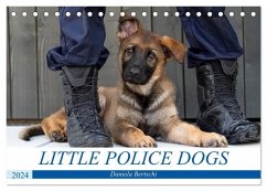 Little Police Dogs (Tischkalender 2024 DIN A5 quer), CALVENDO Monatskalender