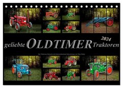 Geliebte Oldtimer Traktoren (Tischkalender 2024 DIN A5 quer), CALVENDO Monatskalender