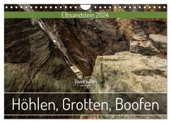 Höhlen, Grotten, Boofen - Elbsandstein (Wandkalender 2024 DIN A4 quer), CALVENDO Monatskalender - Walther, Kevin