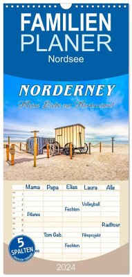 Familienplaner 2024 - NORDERNEY - Meine Liebe zur Nordseeinsel mit 5 Spalten (Wandkalender, 21 x 45 cm) CALVENDO