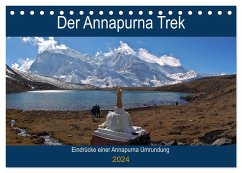Der Annapurna Trek (Tischkalender 2024 DIN A5 quer), CALVENDO Monatskalender - Hennighaußen, Andreas