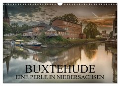 Buxtehude - Eine Perle in Niedersachsen (Wandkalender 2024 DIN A3 quer), CALVENDO Monatskalender