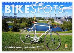 BIKESPOTS - Rendezvous mit dem Rad (Wandkalender 2024 DIN A3 quer), CALVENDO Monatskalender - Oelschläger, Wilfried