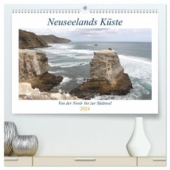 Neuseelands Küste (hochwertiger Premium Wandkalender 2024 DIN A2 quer), Kunstdruck in Hochglanz