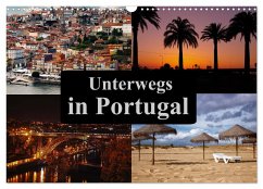 Unterwegs in Portugal (Wandkalender 2024 DIN A3 quer), CALVENDO Monatskalender