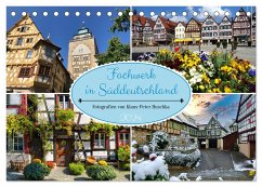 Fachwerk in Süddeutschland (Tischkalender 2024 DIN A5 quer), CALVENDO Monatskalender