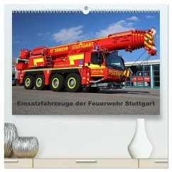 Einsatzfahrzeuge der Feuerwehr Stuttgart (hochwertiger Premium Wandkalender 2024 DIN A2 quer), Kunstdruck in Hochglanz