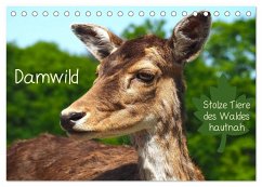 Damwild - stolze Tiere des Waldes hautnah (Tischkalender 2024 DIN A5 quer), CALVENDO Monatskalender - Meyer - Stimmungsbilder1, Marion