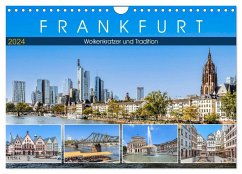 Frankfurt - Wolkenkratzer und Tradition (Wandkalender 2024 DIN A4 quer), CALVENDO Monatskalender