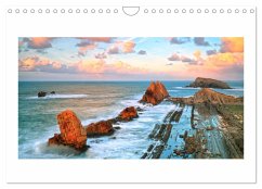 Wilde und romantische Küsten (Wandkalender 2024 DIN A4 quer), CALVENDO Monatskalender