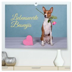 Liebenswerte Basenjis (hochwertiger Premium Wandkalender 2024 DIN A2 quer), Kunstdruck in Hochglanz