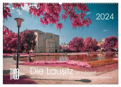 Die Lausitz durch den Infrarotfilter (Wandkalender 2024 DIN A2 quer), CALVENDO Monatskalender