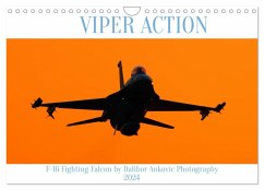 VIPER ACTION - F-16 FIGHTING FALCON (Wandkalender 2024 DIN A4 quer), CALVENDO Monatskalender