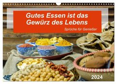 Gutes Essen ist das Gewürz des Lebens (Wandkalender 2024 DIN A3 quer), CALVENDO Monatskalender - Waurick, Kerstin