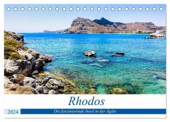 Rhodos - Die faszinierende Insel in der Ägäis (Tischkalender 2024 DIN A5 quer), CALVENDO Monatskalender