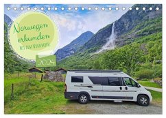 Norwegen erkunden mit dem Wohnmobil (Tischkalender 2024 DIN A5 quer), CALVENDO Monatskalender - Bussenius, Beate
