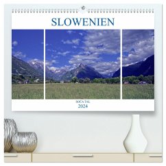 Slowenien - Soca Tal (hochwertiger Premium Wandkalender 2024 DIN A2 quer), Kunstdruck in Hochglanz