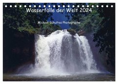 Wasserfälle der Welt 2024 (Tischkalender 2024 DIN A5 quer), CALVENDO Monatskalender - Schultes, Michael