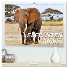 Elefanten Afrikas (hochwertiger Premium Wandkalender 2024 DIN A2 quer), Kunstdruck in Hochglanz