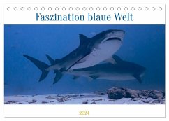 Faszination blaue Welt (Tischkalender 2024 DIN A5 quer), CALVENDO Monatskalender - Schulz, Peter