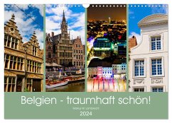 Belgien - traumhaft schön! (Wandkalender 2024 DIN A3 quer), CALVENDO Monatskalender