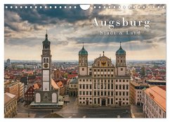 Augsburg - Stadt und Land (Wandkalender 2024 DIN A4 quer), CALVENDO Monatskalender