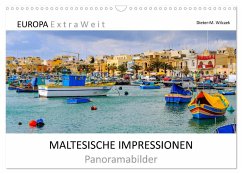 MALTESISCHE IMPRESSIONEN - Panoramabilder (Wandkalender 2024 DIN A3 quer), CALVENDO Monatskalender