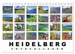 Heidelberg Fotocollagen (Tischkalender 2024 DIN A5 quer), CALVENDO Monatskalender - Liepke, Claus